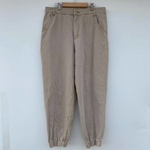 Forever 21 cream/tan  color jogger style jeans size 30